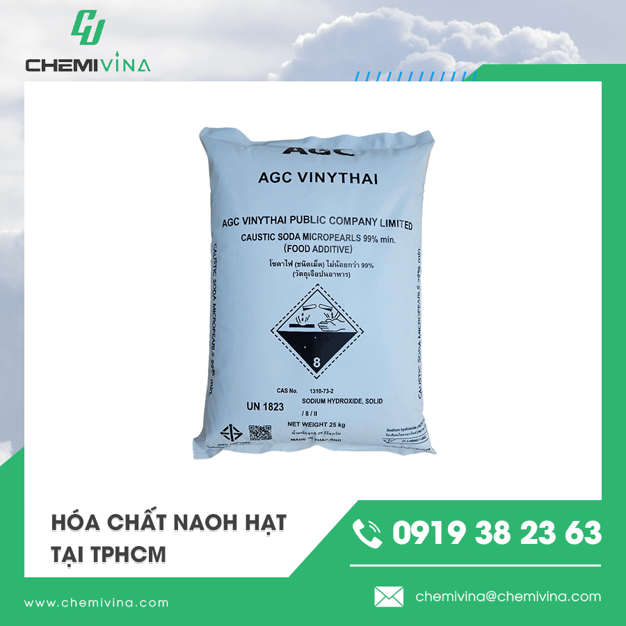 HÓA CHẤT NAOH HẠT TẠI TPHCM - NGUYÊN LIỆU QUAN TRỌNG TRONG NHIỀU NGÀNH SẢN XUẤT