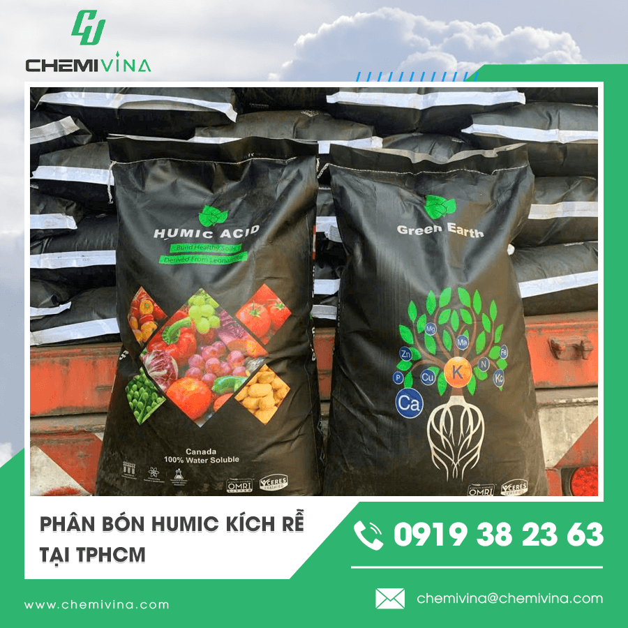 PHÂN BÓN HUMIC KÍCH RỄ TẠI TPHCM - HỖ TRỢ CÂY TRỒNG PHÁT TRIỂN BỀN VỮNG